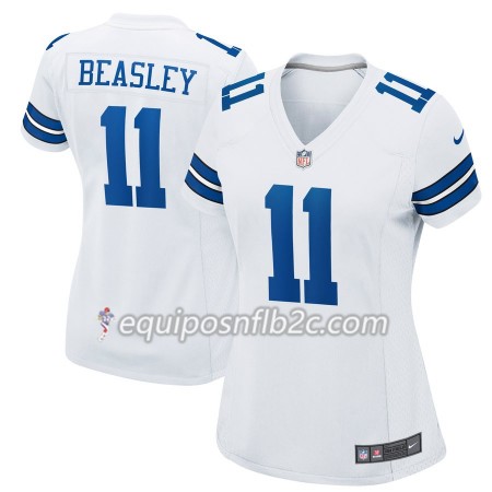 Camiseta Mujer NFL Dallas Cowboys Cole Beasley 11 Nike Blanco 
